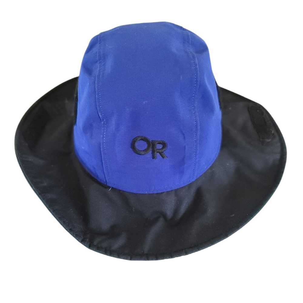 Blue and Black Outdoor Research Seatte Sombrero Hat, Hiking, Adventure, Usa